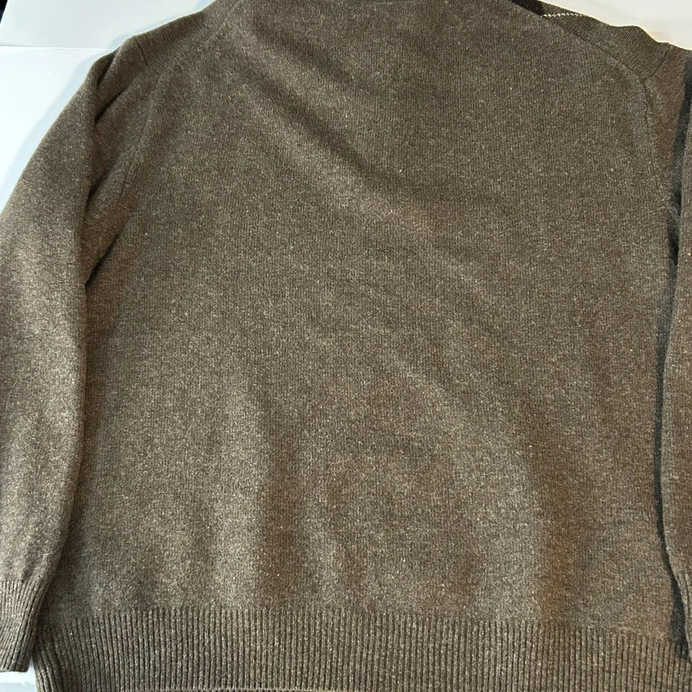 Jos. A. Bank‎ Brown Argyle 1/4 Zip-Up Sweater